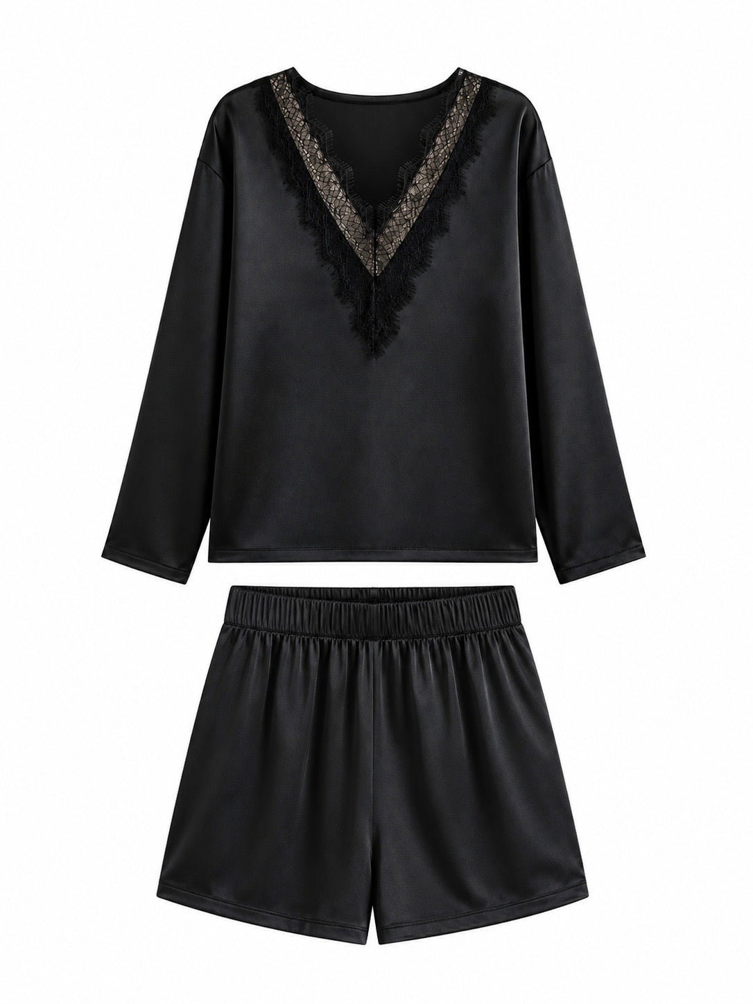 Amber Luxury Saten Pijama Takımı