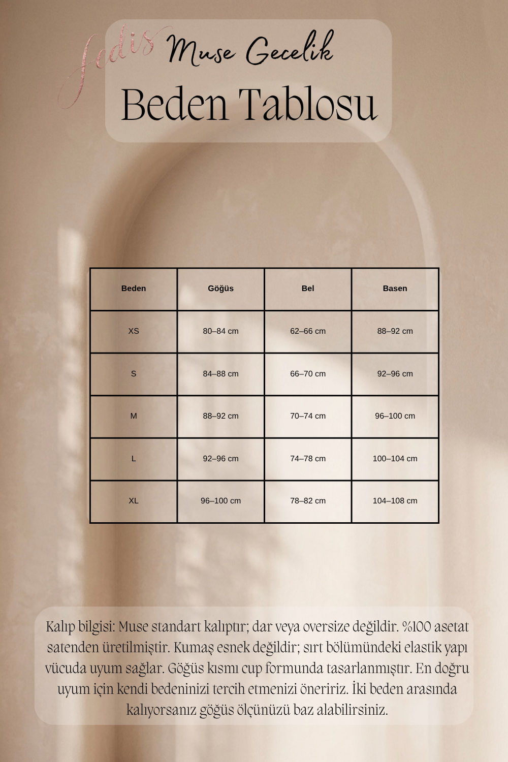 Muse Siyah Saten Gecelik ve Sabahlık Takımı