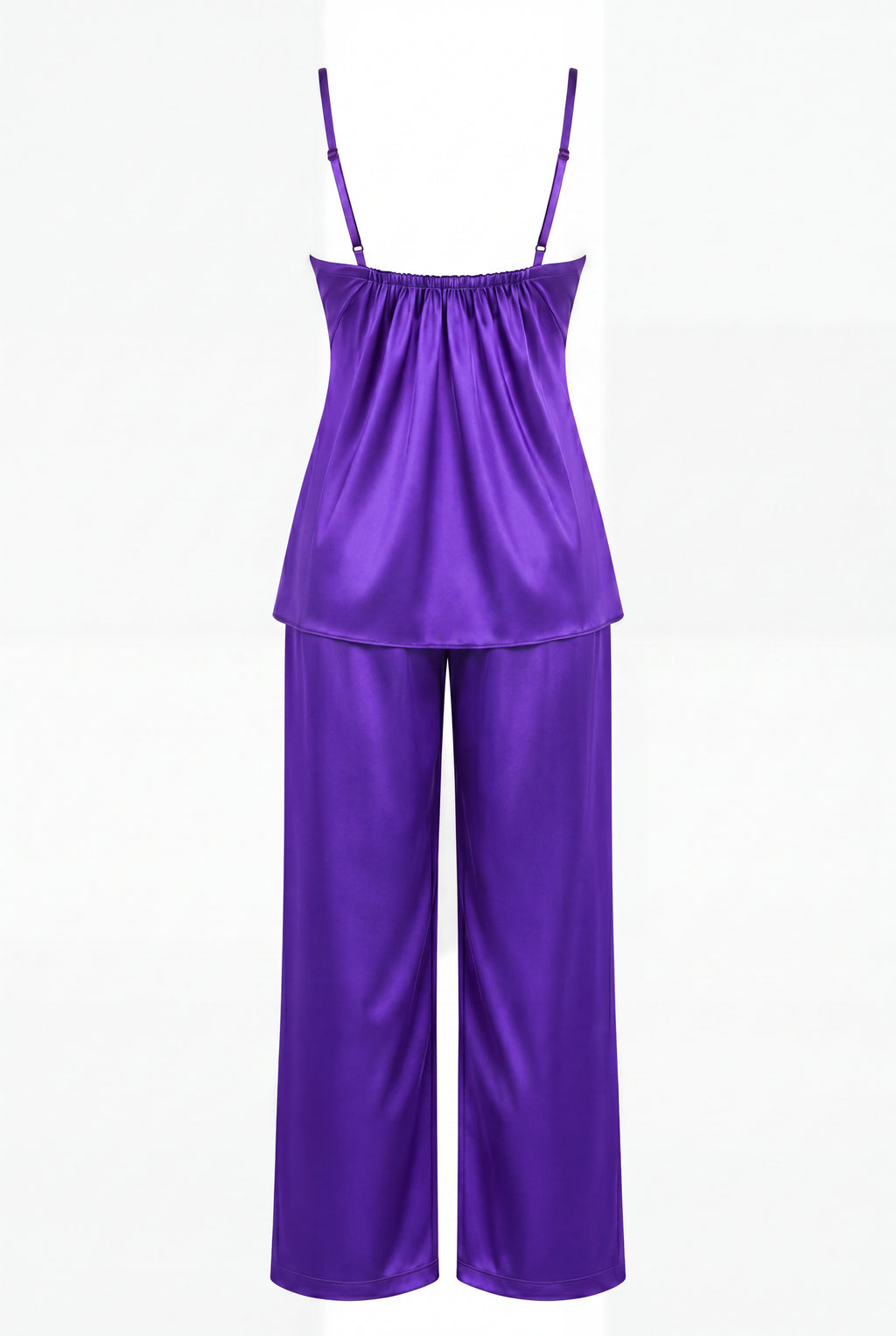 Gaia Luxury Mor Saten Pijama Takımı
