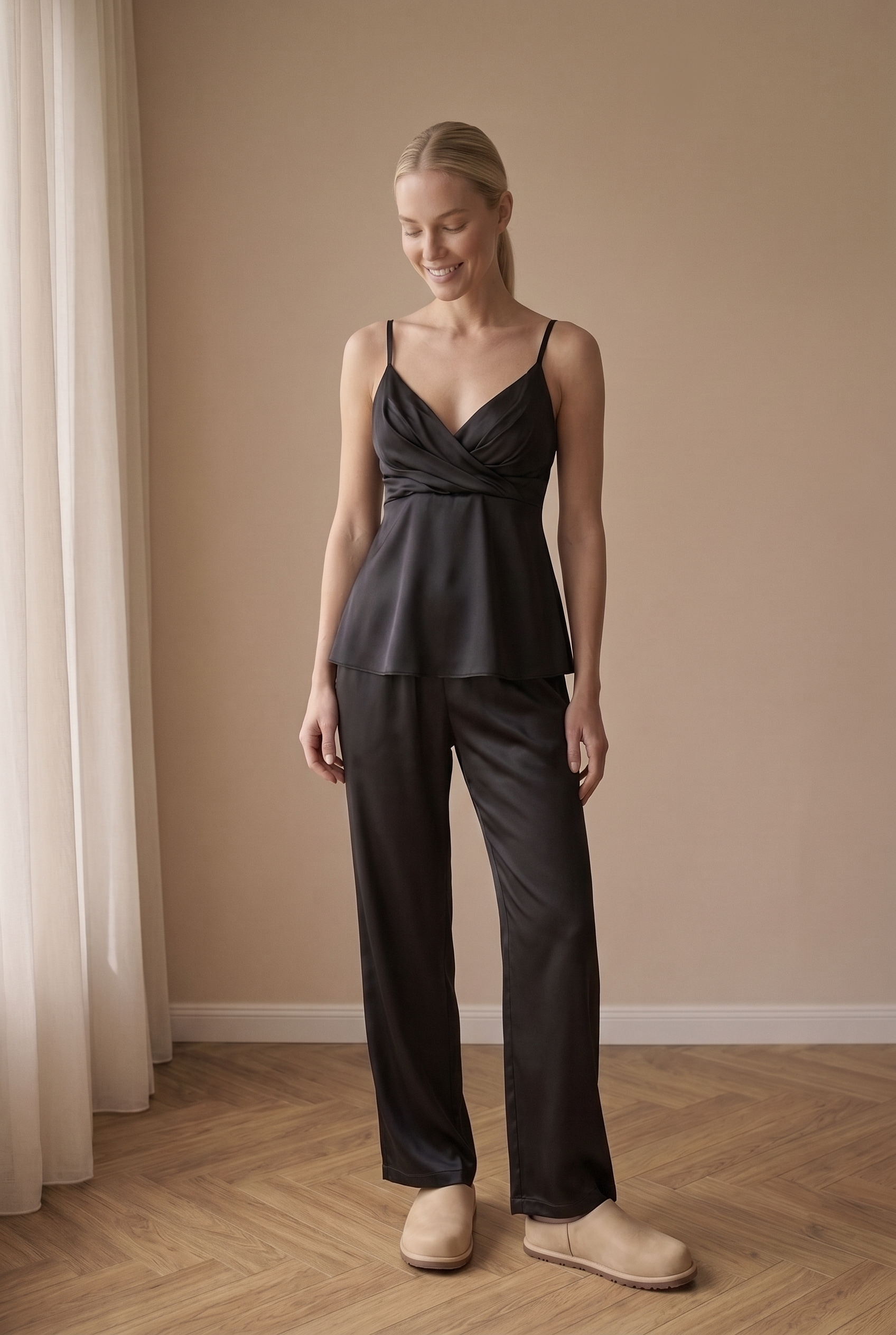 Gaia Luxury Saten Pijama Takımı